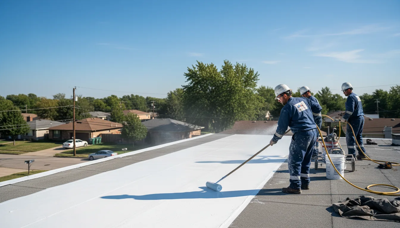 Commercial roof coating in Owego, NY near me